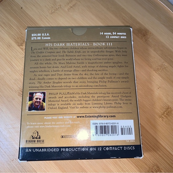 His Dark Materials: the Amber Spyglass (Book 3) by Philip Pullman CDs - Picture 2 of 3